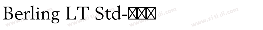 Berling LT Std字体转换